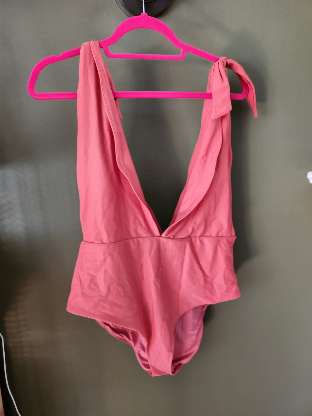 Coral Color Bathing Suit 1 piece size XL